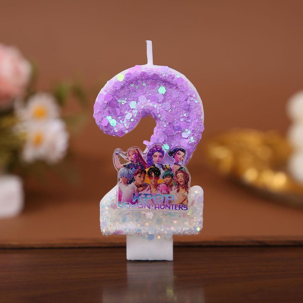 Handmade Cartoon Number Birthday Candles for First Celebration