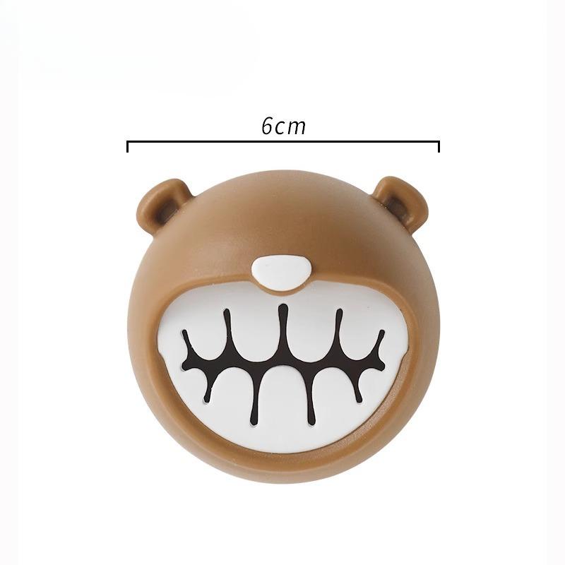 Cartoon Bear Towel Stopper, Bathroom Non-punching Hand Towel Storage Stopper, Kitchen Rag Hanging Rod Hook