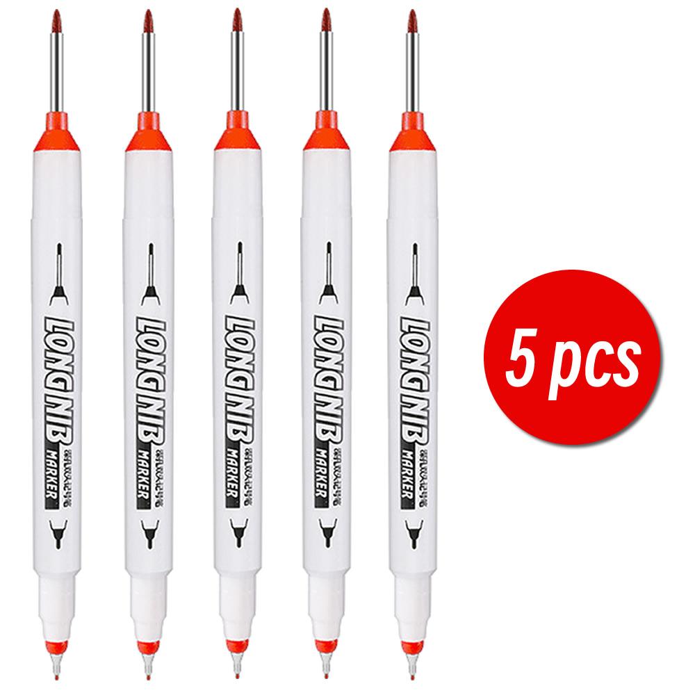20mm Double-Tip Deep Hole Long Head Nib Markers Graffiti Marker Metal Pen Waterproof Woodworking Decoration Multi-Purpose Tools