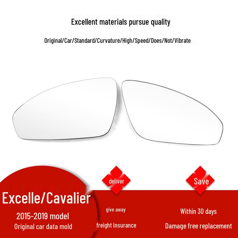 

Fits Buick Excelle Cavalier 2015-2019 Rearview Mirror Glass Lens Excelle 15-19 Non-Heated Driver