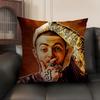 M-Mac Millerr Rapper Cushion Cover Natural Linen Organic Fabric Double-Sided Printing Sofa Home Decor Gift Pillow Case