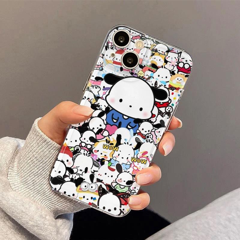 Full Screen Pacha Dog Mobile Phone Case All-inclusive for Apple iPhone15PROMAX/16PRO/16/15/14 XR