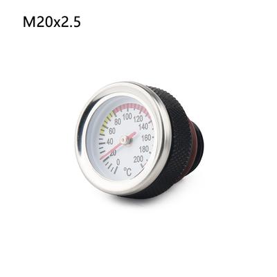 M20x1.5/M20x2.5/M30x1.5 Motorcycle Fuel Tank Caps With Oil Temperature Gauge 0-200℃ Pointers Dial Meter