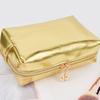 Handheld PU Leather Makeup Bag Versatile Make Up Pouch Cosmetic Travel Organizer