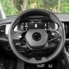 Carbon Fiber Car Steering Wheel Badge Sticker Inner Modified Decal For Skoda Kodiaq Octavia Enyaq Kamiq Scala Rapid Superb Karoq