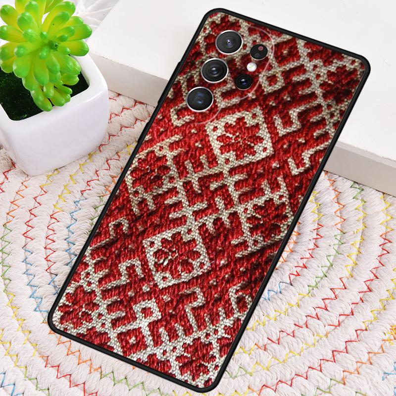 Latvian Ethnic Sun Tree Luxury Silicone Phone Case For Samsung Galaxy note 10 pro S26 S25 S24 S23 S22 S21 Plus Ultra Capa Cover