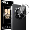2 Verre Trempé Caméra Arrière pour Honor Magic 7 Pro, Antichoc Anti-Rayures Rigide 9H