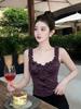 Thailand Beautiful Purple Small Suspender Women's Summer Wear Fried Street Unique Beautiful Big Good-looking Sleeveless Vest Top