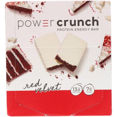 Power Crunch Protein Energy Bar, Red Velvet, 12 Packs, 40 G (1.4 Oz) Each