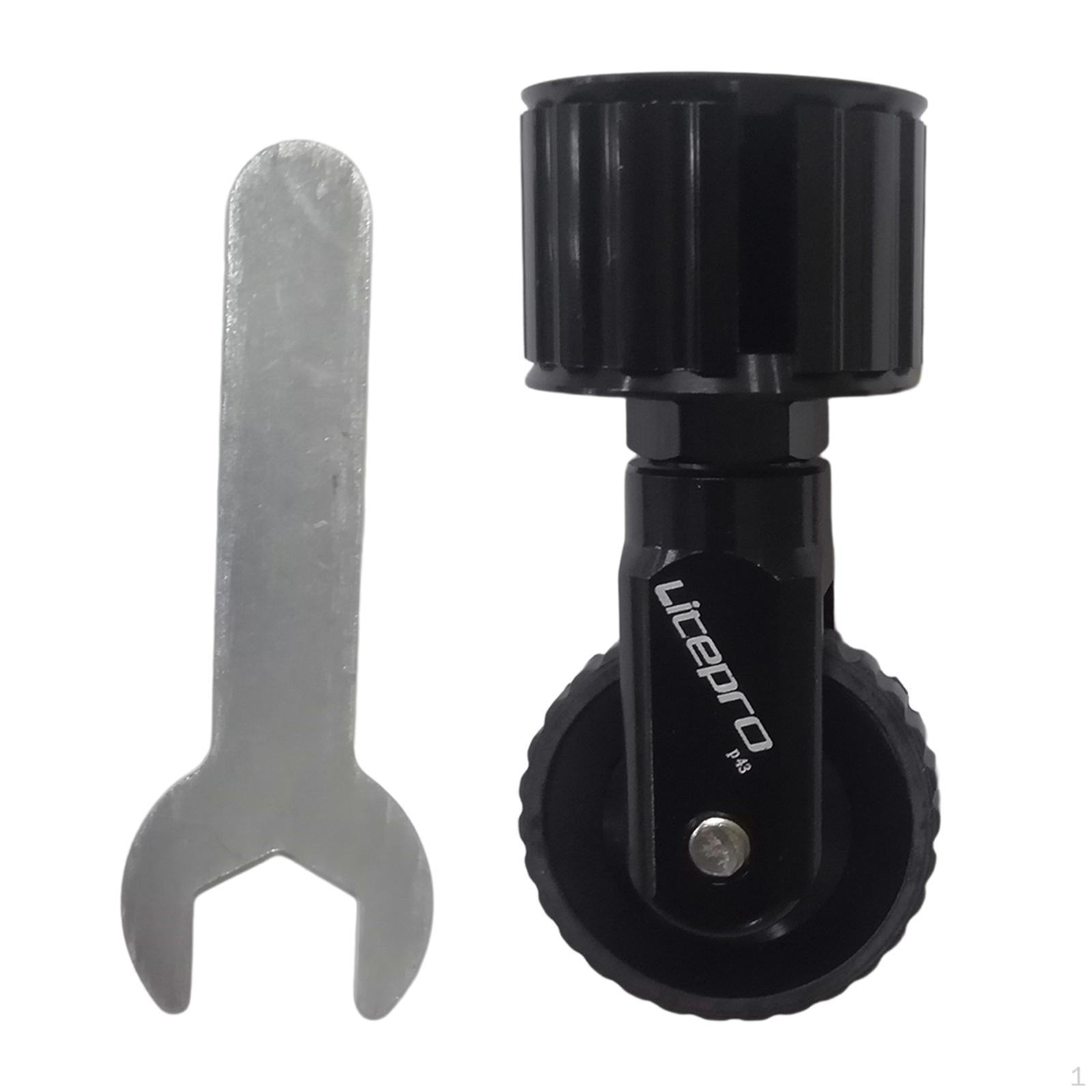

33.9mm Seatpost Mounted Roller for Folding Bike Wheel Transport Black