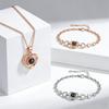 Heißverkaufendes Schmuckset: 100 Sprachen Projektionskette & Armband - Stilvolles & Vielseitiges Geschenk