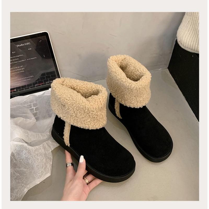 

Женские зимние теплые ботинки большого размера с мягкой подошвой, устойчивые к холоду, меховой подкладкой, нескользящие, спортивные хлопковые ботинки до щиколотки 35 чёрный