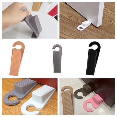 2PCS Doorstops Door Stopper Shock Absorber Door  Wedge Reusable Door Block  Home Office