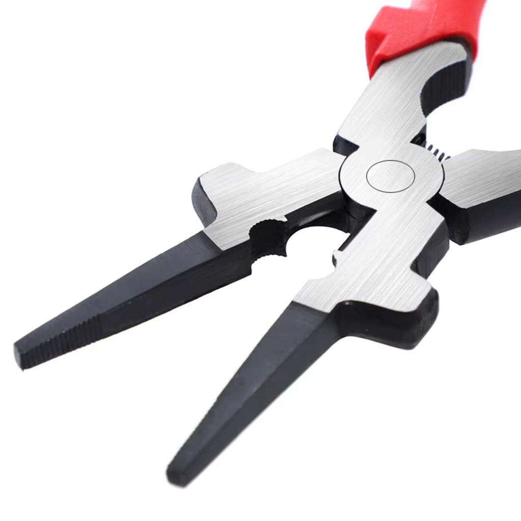 8 Inch Electric Argon Arc Welding Auxiliary Protective Pliers, Carbon Steel Gas Welding Long Nose Clamping Pliers