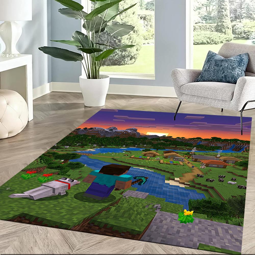 Minecraft 333 Area Rug Suitable for Kitchen Decorate room Living Rooms Entryway Anti-slip Rug Decorate Offices Spiritual Gift