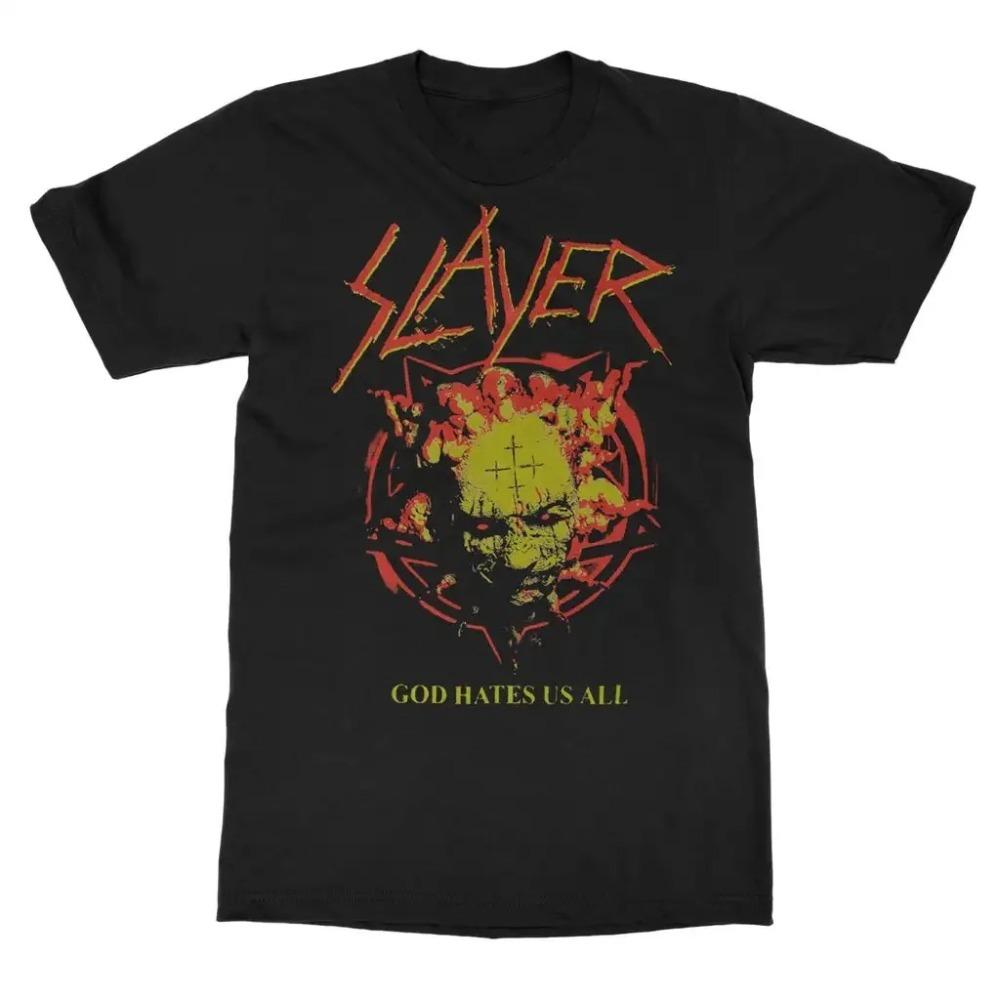 Slayer "South of Heaven" Vintage Album Cover Graphic Unisex Heavyweight Cotton Oversized Rock Band T-Shirt