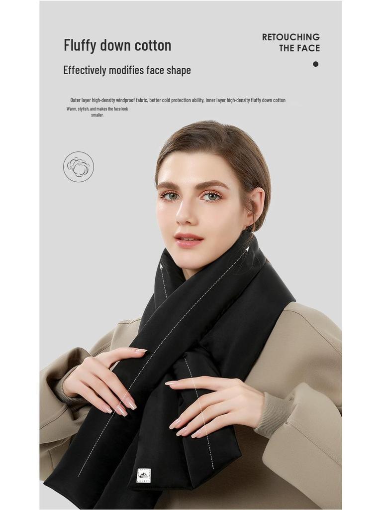 Women's Winter Lightweight Windproof Down Scarf - 2022 Neck Protection for Outdoor Travel