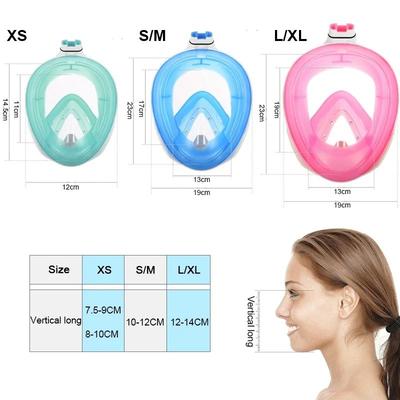 Kids & Adult Full Face Snorkel Mask - Professional Anti-Fog Diving Goggles, Underwater Scuba Swimming Equipment