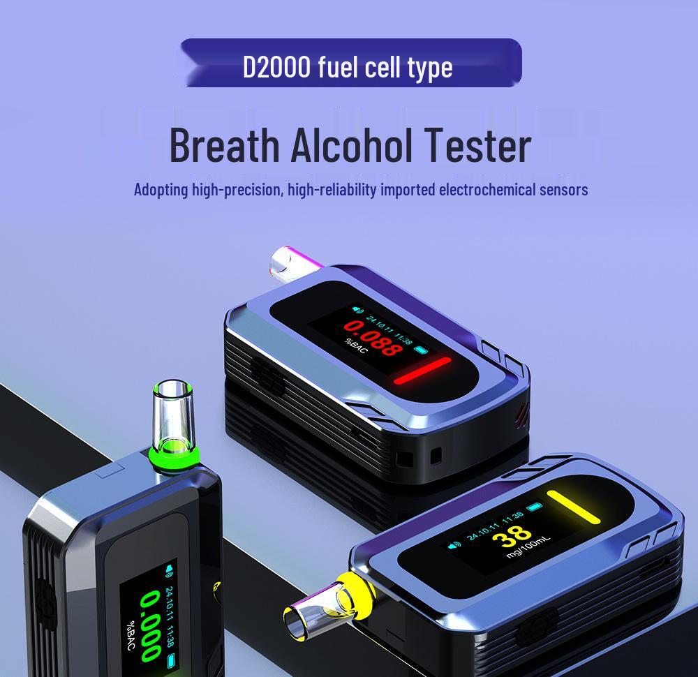 Compact Personal Breathalyzer - Portable Alcohol Tester for Home Use