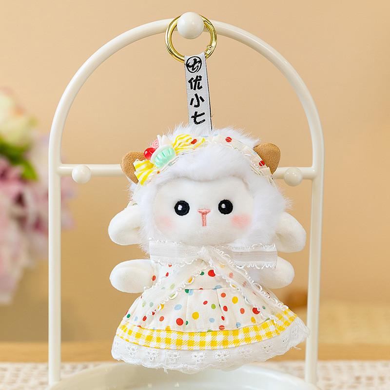 Cute Sheep Plush Keychain With Cartoon Design For Bag Decoration And Gifts