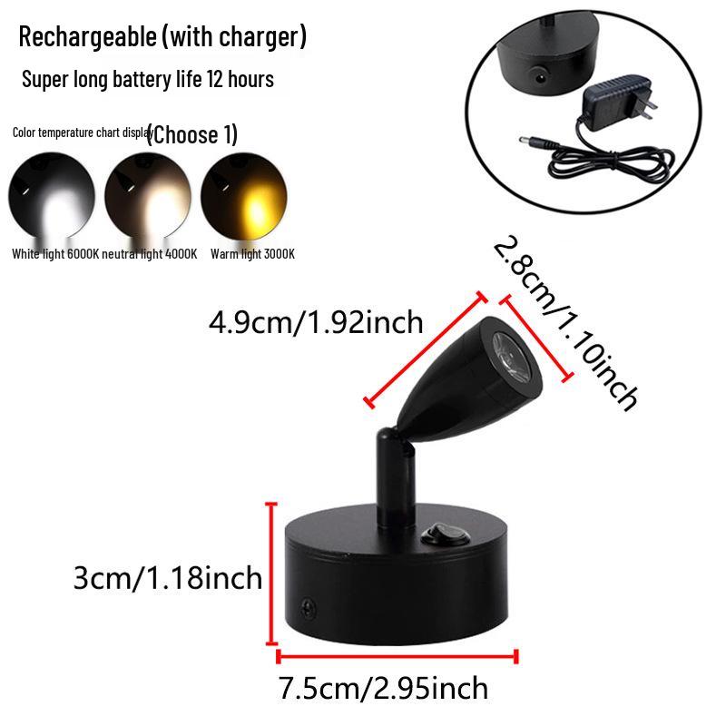 Wireless Jewelry Display Spotlight with Battery