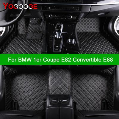 Car Floor Mats For BMW 1er Coupe E82 Convertible E88 2007-2013 Auto Carpets Foot Coche Accessorie