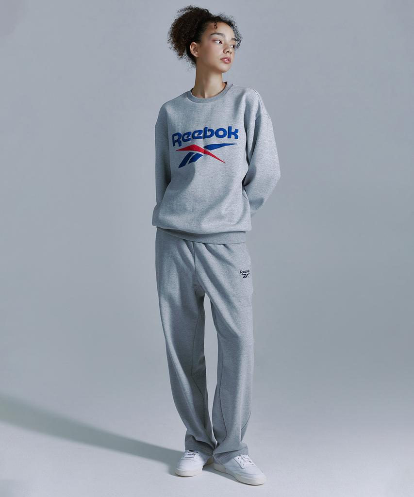 REEBOK Loose Fit Straight Sweatpants - Grey