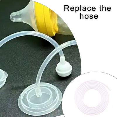 Tubo di Paglia in Silicone Universale per Biberon per L'Alimentazione del Latte Materno Facilmente Tagliabile per Adattarsi alla Maggior Parte dei Biberon Tubo in Silicone per Alimenti