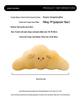 Cute Toast Bread Pillow: Soft Plush Lumbar Support