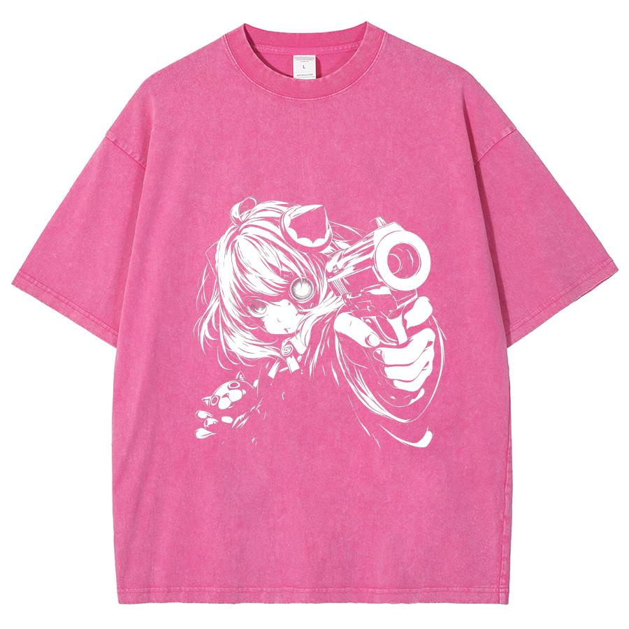 

Японский Аниме Стиль Портрет Девушки Вишневый Цвет Женская Футболка Унисекс Свободный Оверсайз Дизайн С Коротким Рукавом Выстиранный Топ 3XL