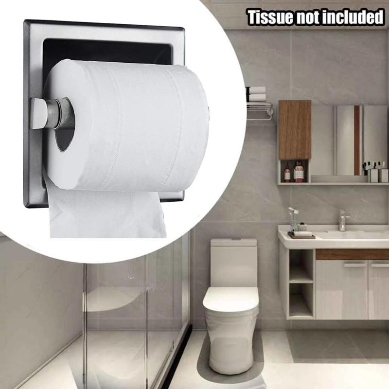 Portarotolo di Carta Igienica da Bagno Estensibile Dorato in Metallo Supporto Semplice da Installare per Uso Domestico