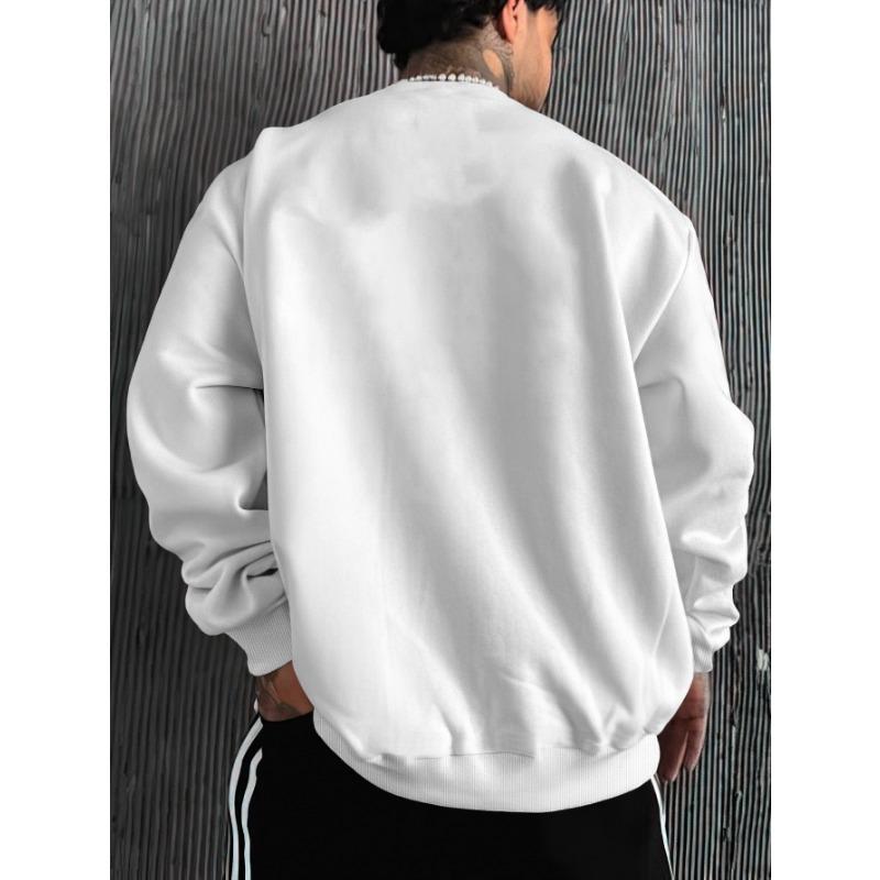 Men's Brooklyn Streetwear Round Neck Sweatshirt For Autumn Winter, Comfortable Warm And Ideal Gift.