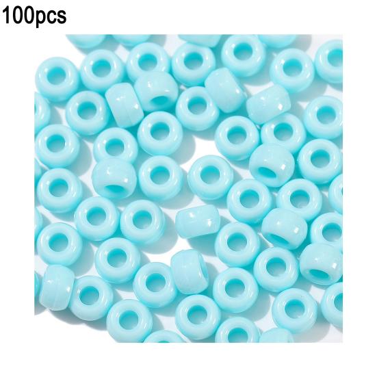 100Pcs/Set DIY Acrylic Loose Beads Pre-hole Handmade Bracelets Necklaces Jewelry Making Colorful Spacer Beads Handcrafted Craft Accessories Kit
