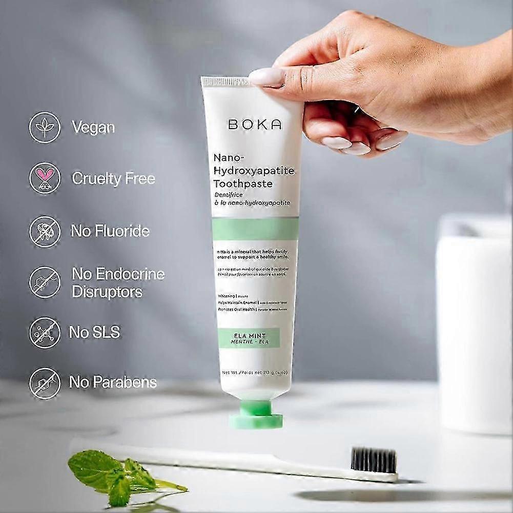 Fluoride-Free Nano Hydroxyapatite Toothpaste for Sensitive Teeth & Enamel Repair, Whitening Toothpaste for Adults & Kids