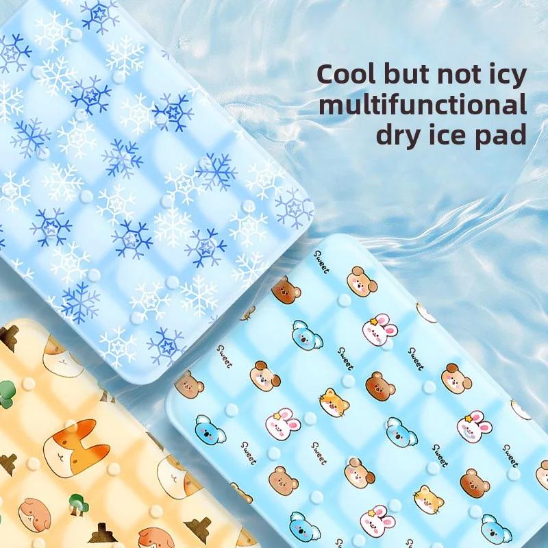 Summer Pet Ice Mat Cushion Breathable Cooling Pad Cushion Ice Pillow Summer Dog Bed Mat Ice Bed Cat Pet