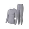 Mens Womens Cotton Thermal Underwear Set Fleece Lined Warm Base Layer Top Bottom Winter