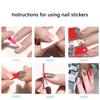 French Tip Nail Sticker Glittering Nails Polish Stickers Flowers Gels Nail Strips Nail Art Decortions Manicures Supplies