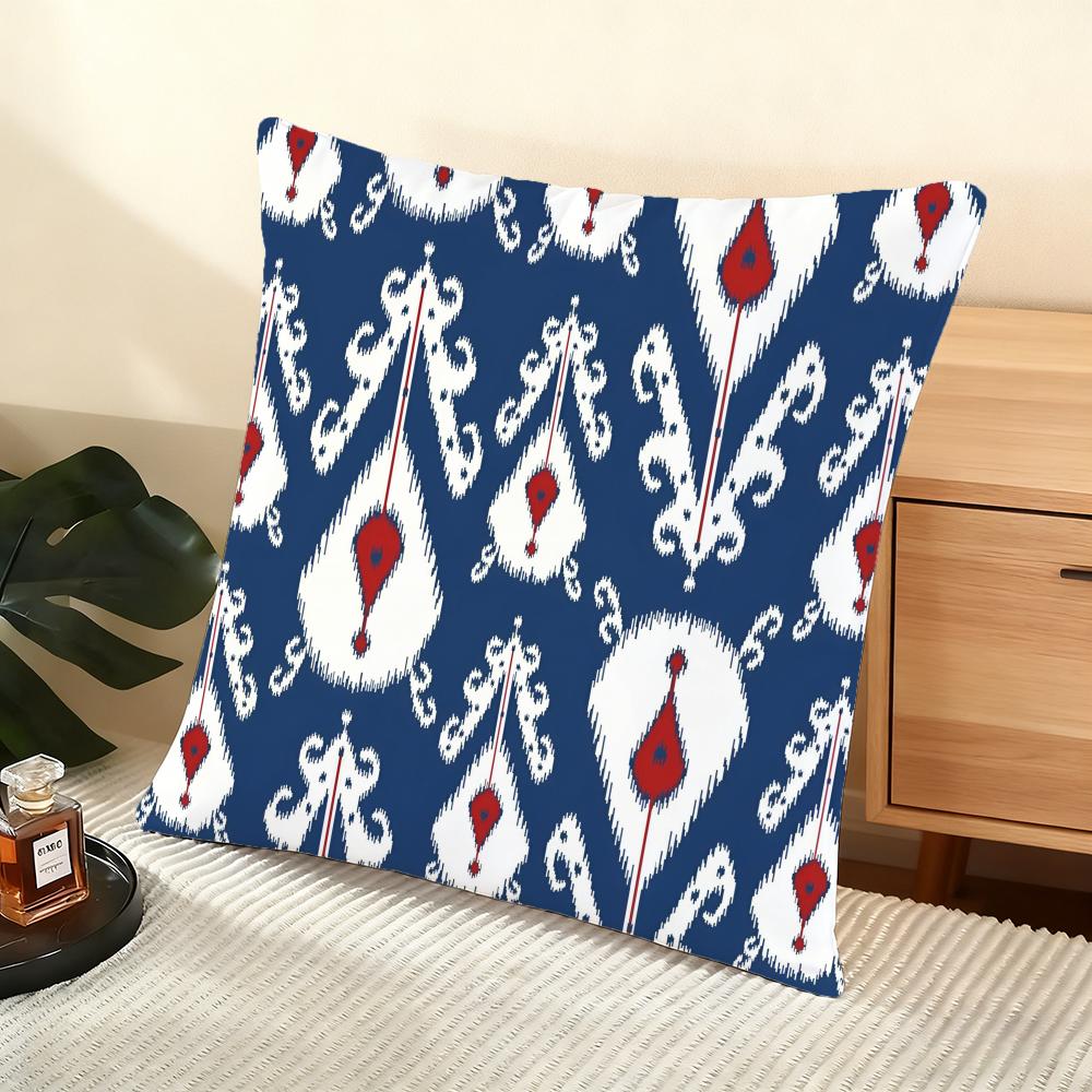 Russian Shading Cushion Cover Soft Short Plush Pillow Cover Smooth Cozy Texture Aesthetic Cushion Case Home Decor