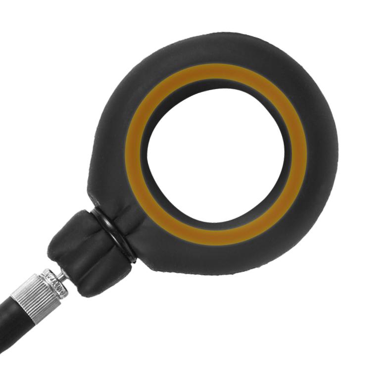 Silicone Inflatable Bondage Cock Ring Expansion Semenlock Ring Training Masturbator  Sex Toys Penis Cage