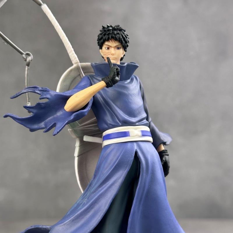 Naruto Anime Figure Uchiha Obito Action Figures Statue Collection Model Desktop Ornament Birthday Toys Gift PVC Double Headed Poseable Articulated 2
