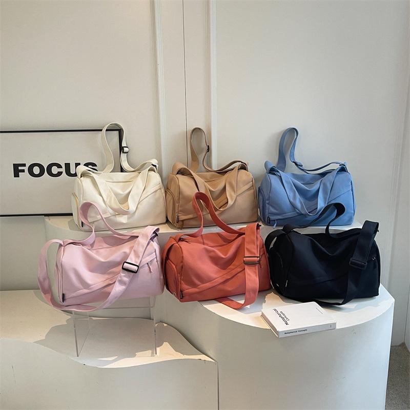 Outdoor sports large capacity canvas bag new arrival lightweight outing fitness bag fashioncasualsimple crossbody bag