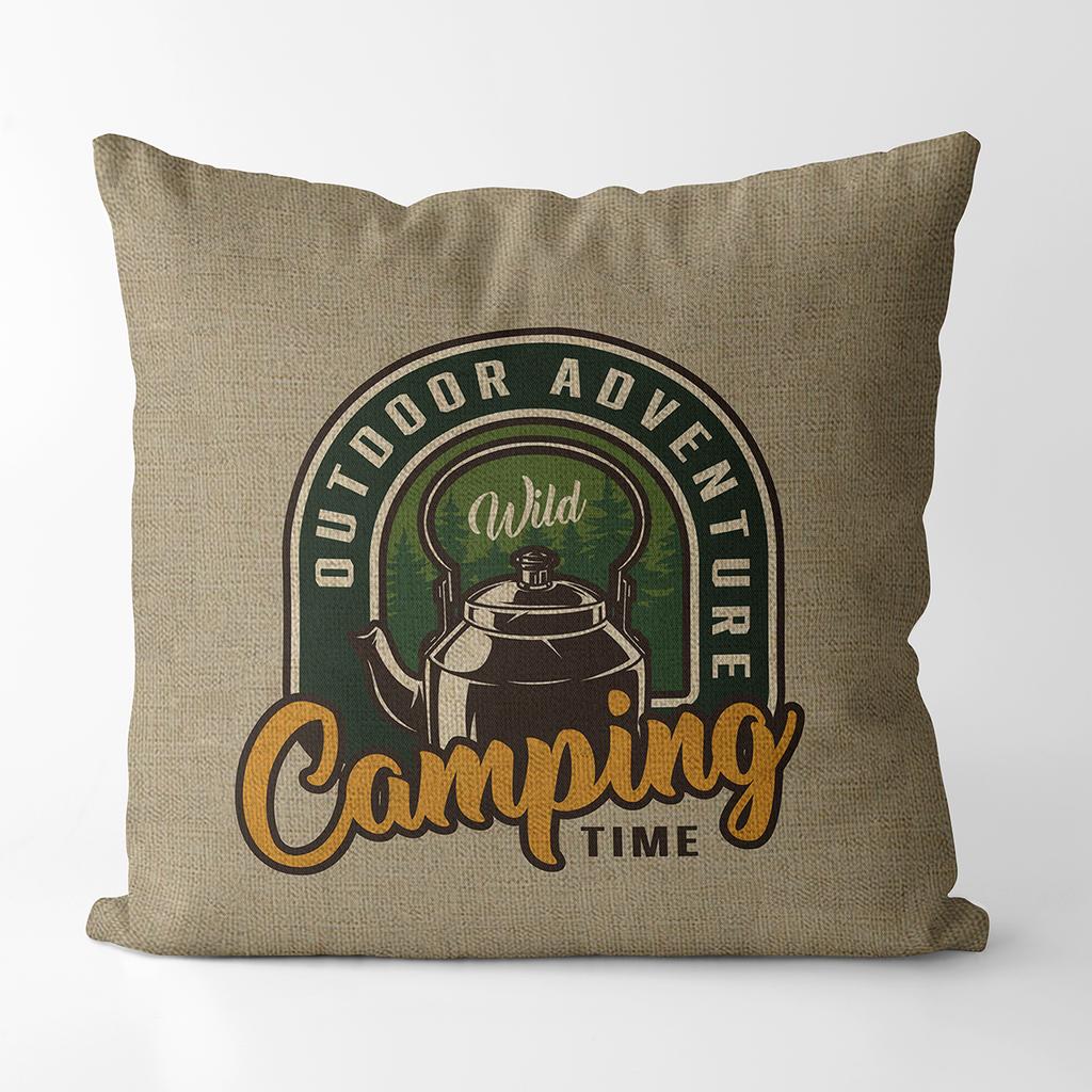 Camping Cushion Cover Square Home Decor Pillow Cover For Sofa Gift Pattern Pillowcase Seat Cushions Kissenbezug 45X45 18X18In