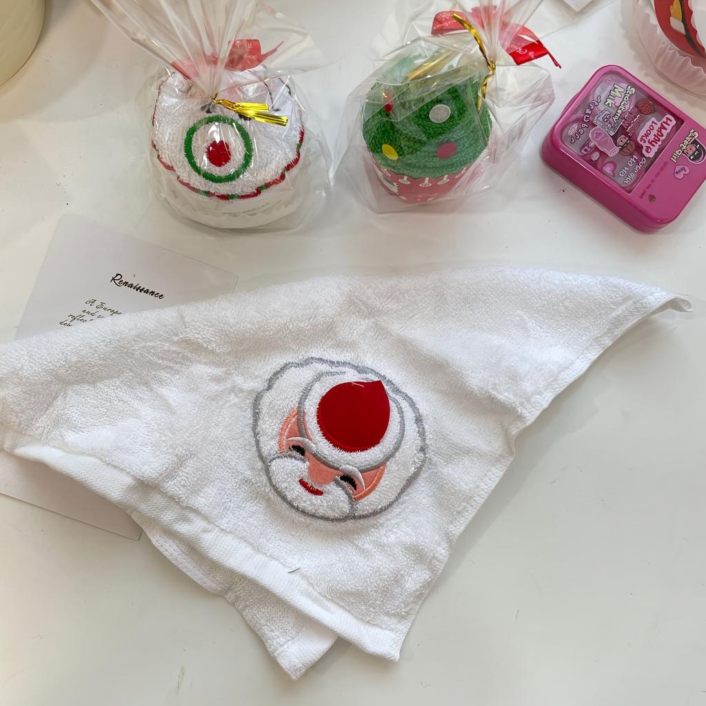 Christmas Towel, Embroidered Youngsters's Gift Cartoon Christmas Gift Activity Small Gift, Kitchen Towel, Absorbent and Easy To Clean