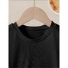 European Sizes Spring/Summer Girls' Fashion Short-Sleeve T-Shirt with Cartoon 67 Number Birthday Cake Print, Cute Kids' Casual Round-Neck Top