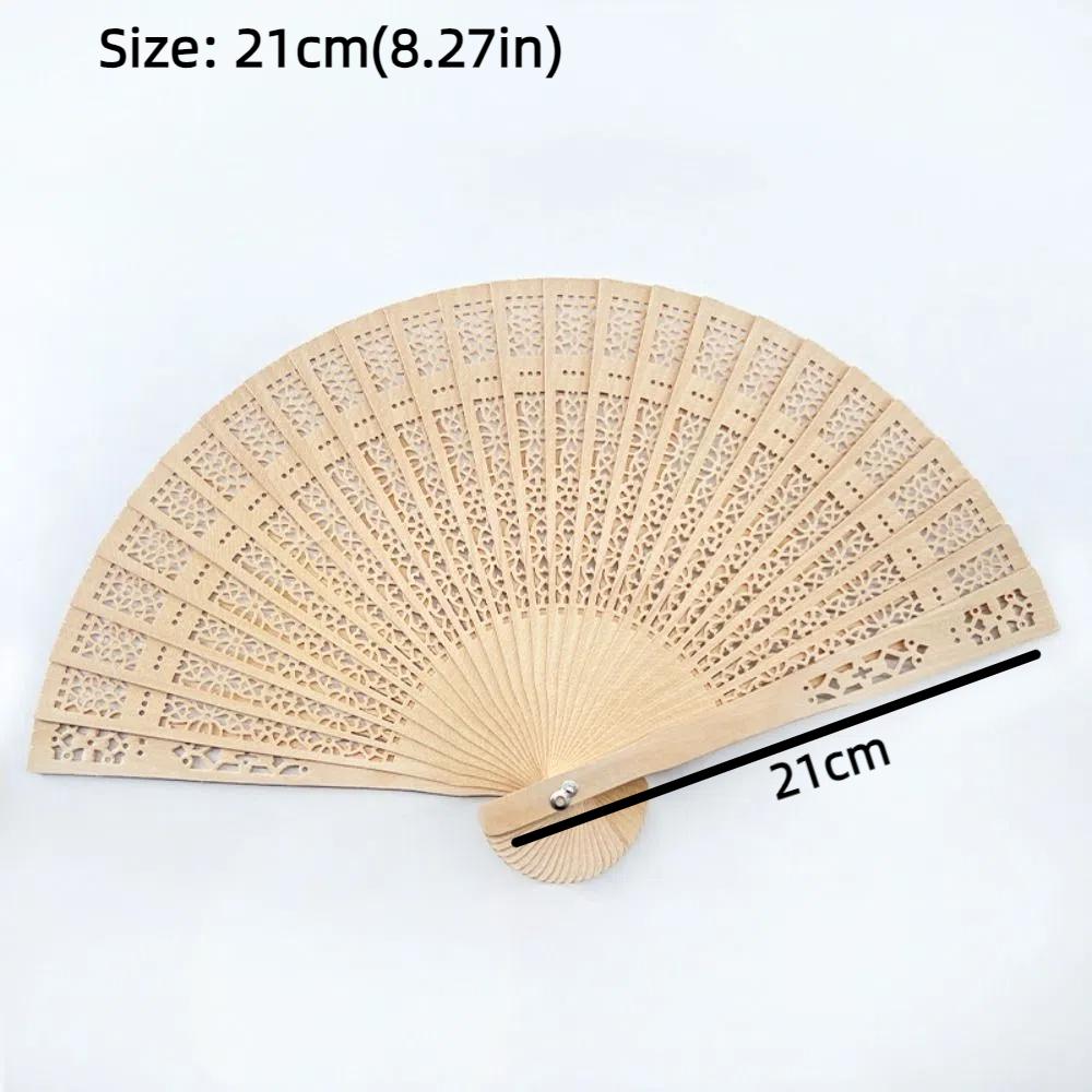 Personalized Hand Held Fan Vintage Chinese Wooden Fan Ornaments Bamboo Folding Fan  Women