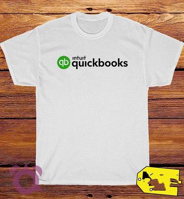 2025 New Quickbooks Printed Unisex Street Fashion Trend Short Sleeved Pure Cotton Round Neck