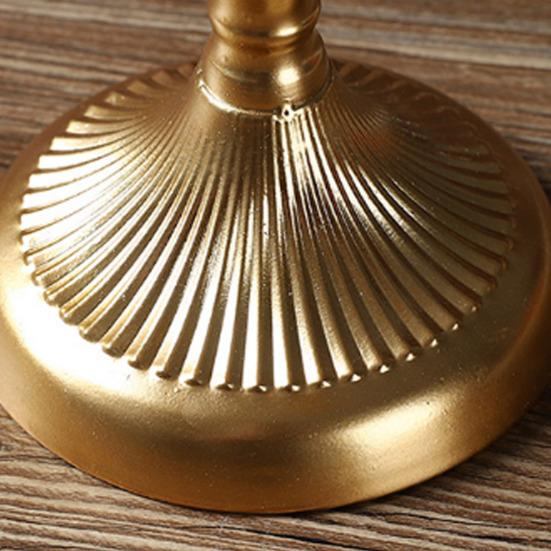 Vintage Iron Art Candle Holder Decoration Detachable 3/5-Arm Candlestick Home Office Living Room Metal Taper Candle Stand Table Centerpiece Ornament