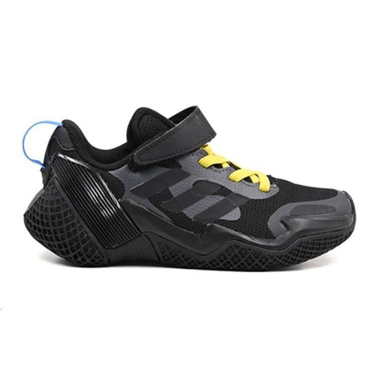 Adidas 4Uture Rnr El K Protiskluzové Tlumení Nárazů Nízké Dětské Běžecké Boty Dětské Běžecké Boty Černá Žlutá HP3069