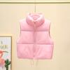 Womens Lightweight Puffer Vest With Stand Collar Zipper Casual Sleeveless Outerwear Fall