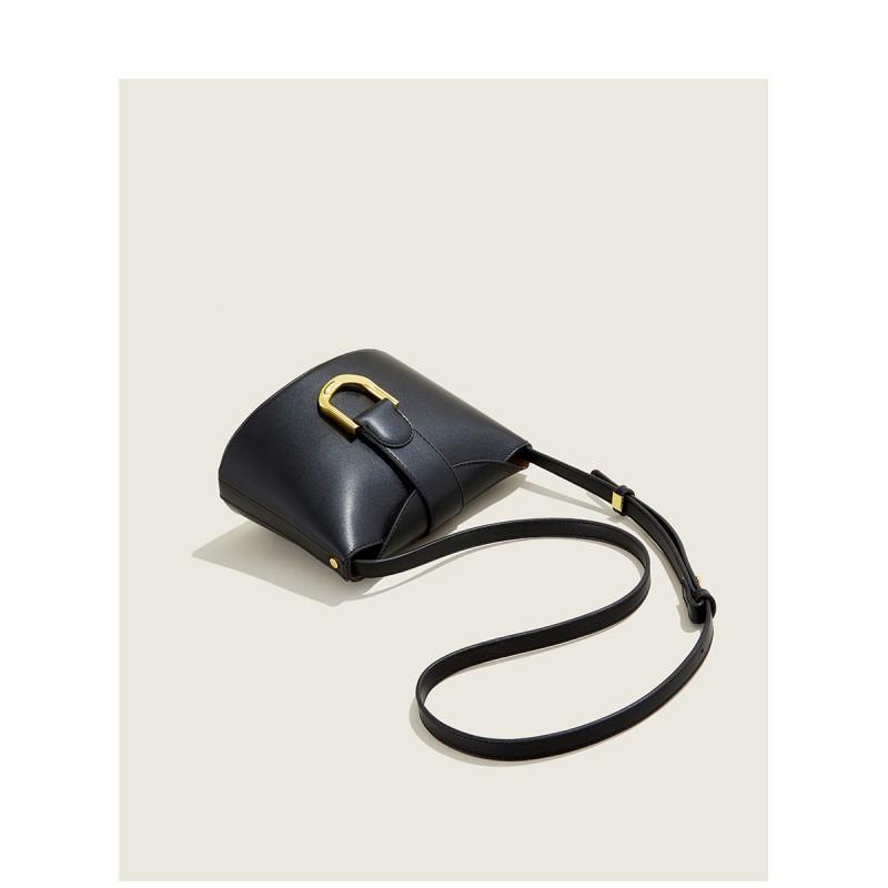 High-end Bag Women 2025 New Fashionable Mini Horseshoe Buckle Bucket Casual All-matching Single-shoulder Cross-body